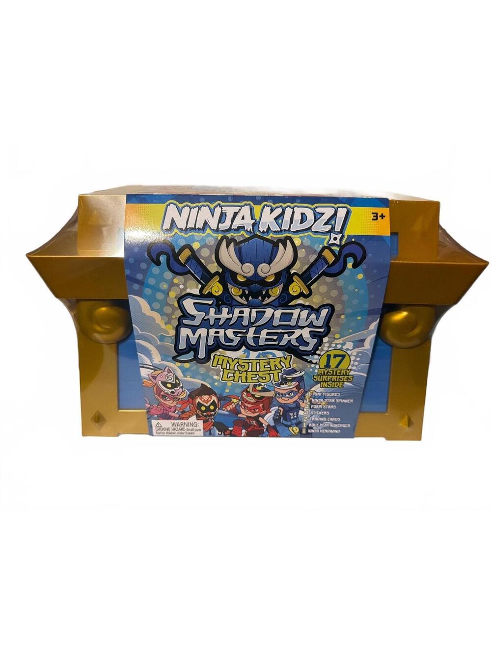 Ninja Kidz Shadow Masters Mystery Chest Toy Set with 17 Mystery Surprises